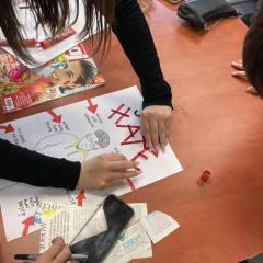 Udział w spotkaniu edukacyjnym w Muzeum Dialogu Kultur, temat - hejt i mowa nienawiści.